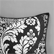 Madison Park Vienna 6-Piece Cotton Reversible Coverlet Set in Black