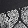 Madison Park Vienna 6-Piece Cotton Reversible Coverlet Set in Black