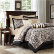 Madison Park Aubrey 12 Piece Complete Bed Set in Black