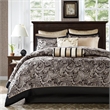 Madison Park Aubrey 12 Piece Complete Bed Set in Black