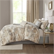 Madison Park Beacon 7 Piece Textured Cotton Blend Comforter Set in Gray