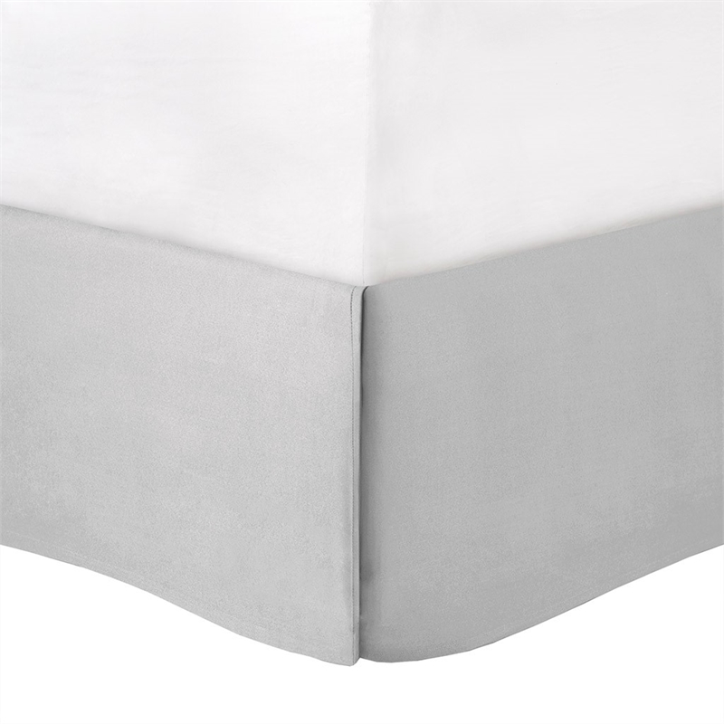 Madison Park Beacon 7 Piece Textured Cotton Blend Comforter Set in Gray