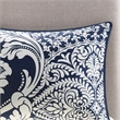Madison Park Vienna 7 Piece Cotton Printed Comforter Set in Indigo