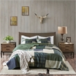 Woolrich Mill Creek Oversized Cotton Quilt Set in Green