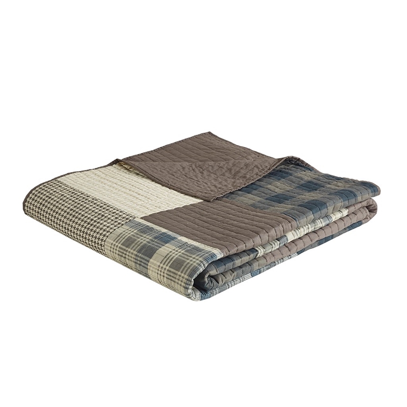 Woolrich Winter Hills Oversized Cotton Quilt Set in Tan