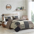 Woolrich Winter Hills Oversized Cotton Quilt Set in Tan