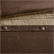 Madison Park Boone 7 Piece Faux Suede Comforter Set in Brown