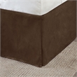Madison Park Boone 7 Piece Faux Suede Comforter Set in Brown