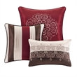 Madison Park Donovan 7 Piece Jacquard Comforter Set in Red