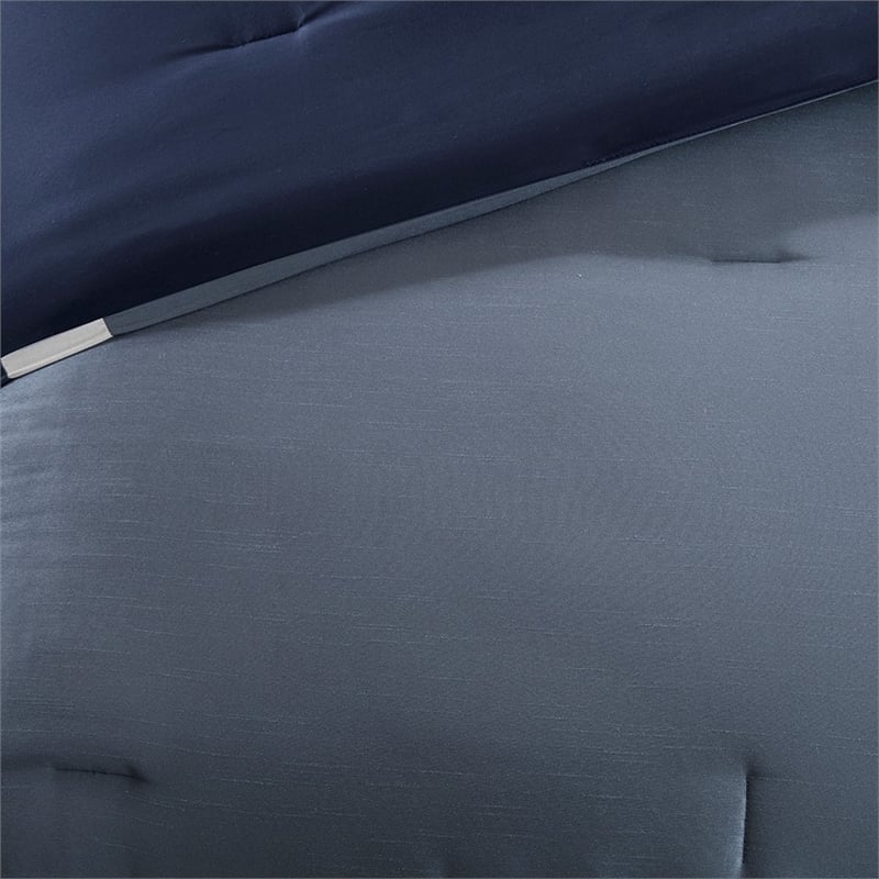 Madison Park Genevieve 7 Piece Comforter Set in Navy