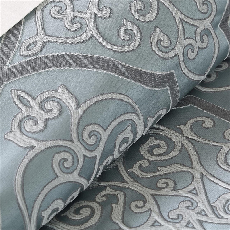 Madison Park Lavine 12 Piece Complete Bed Set in Blue
