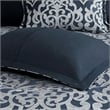 Madison Park Odette 8 Piece Jacquard Comforter Set in Navy