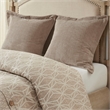 Madison Park Signature Grace 9 Piece Geometric Jacquard Comforter Set in Taupe
