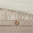 Madison Park Signature Grace 9 Piece Geometric Jacquard Comforter Set in Taupe
