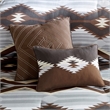 Woolrich Bitter Creek Oversized Comforter Set in Grey/Brown