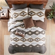 Woolrich Bitter Creek Oversized Comforter Set in Grey/Brown