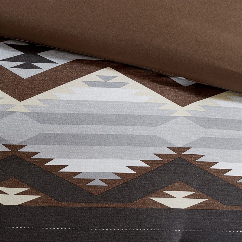 Woolrich Bitter Creek Oversized Comforter Set in Grey/Brown
