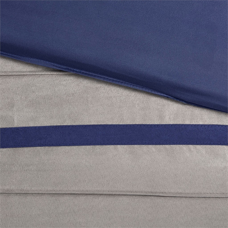 Madison Park Palmer 7 Piece Comforter Set in Blue