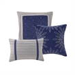 Madison Park Palmer 7 Piece Comforter Set in Blue