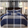 Madison Park Palmer 7 Piece Comforter Set in Red