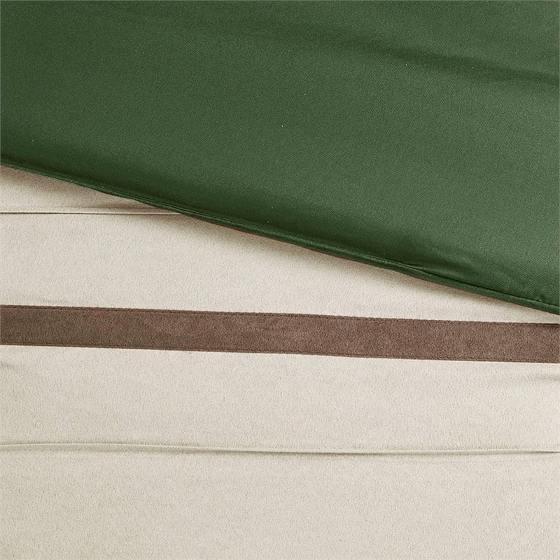 Madison Park Palmer 7 Piece Comforter Set in Green