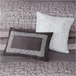 Madison Park Rhapsody 7 Piece Jacquard Comforter Set in Grey/Taupe