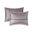 Madison Park Rhapsody 7 Piece Jacquard Comforter Set in Grey/Taupe