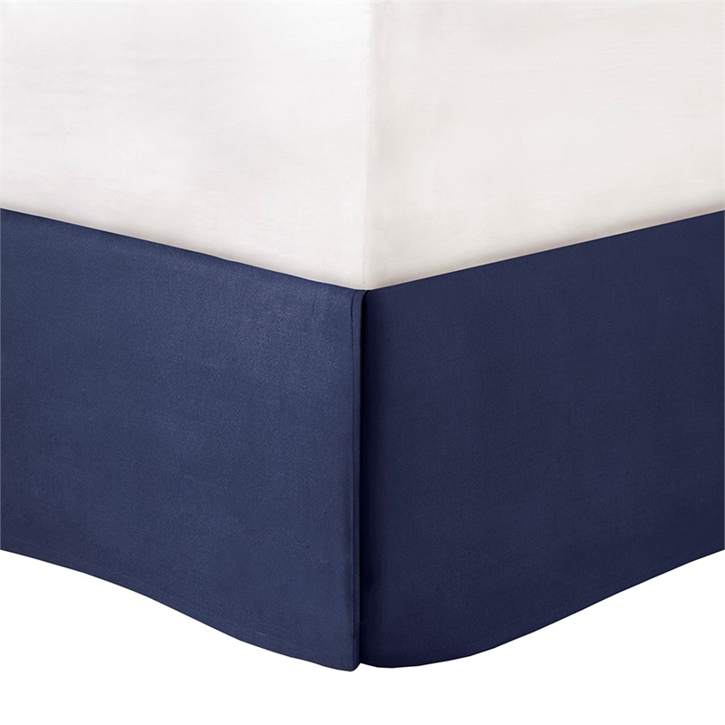 Madison Park Vienna 7 Piece Cotton Printed Comforter Set in Indigo