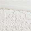 Madison Park Viola 3 Piece Tufted Cotton Chenille Damask Comforter Set