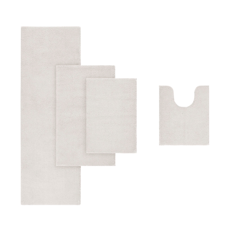 Madison Park Signature Marshmallow Bath Rug in Taupe