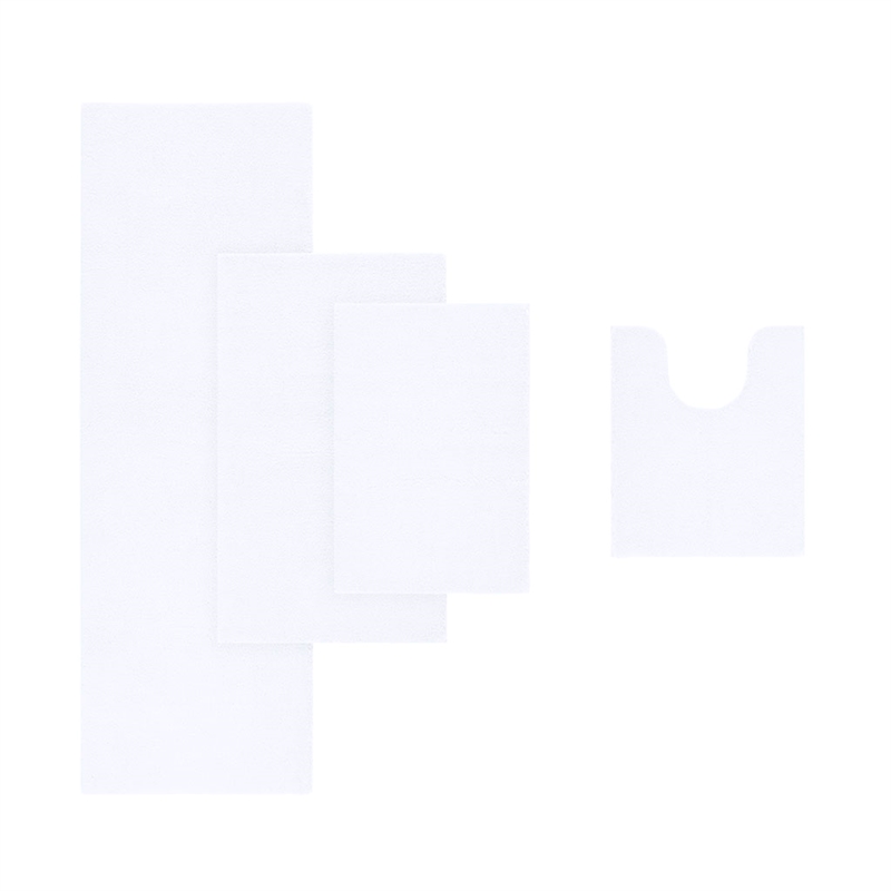 Madison Park Signature Marshmallow Bath Rug in White