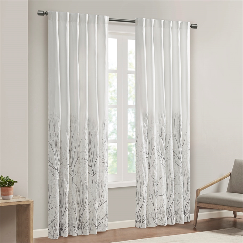 Madison Park Andora Window Curtain in White