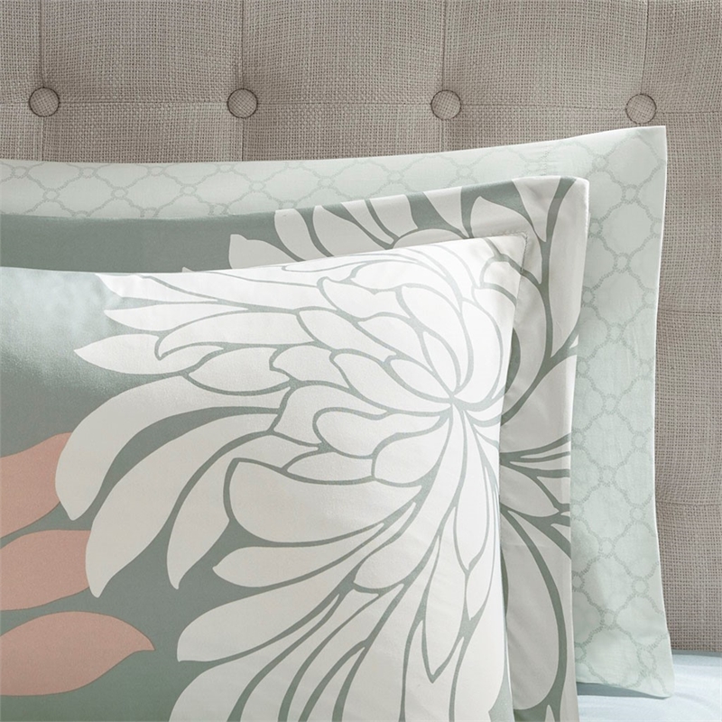 Madison Park Essentials Maible 9 Piece Comforter Set with Cotton Bed Sheets