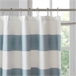 Madison Park Spa Waffle Shower Curtain with 3M Treatment in Blue