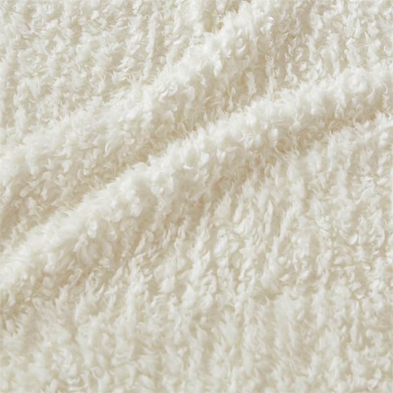 Woolrich Burlington Berber Blanket in Ivory