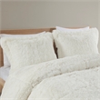 Intelligent Design Malea Shaggy Faux Fur Comforter Mini Set in Ivory