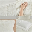 Intelligent Design Malea Shaggy Faux Fur Comforter Mini Set in Ivory