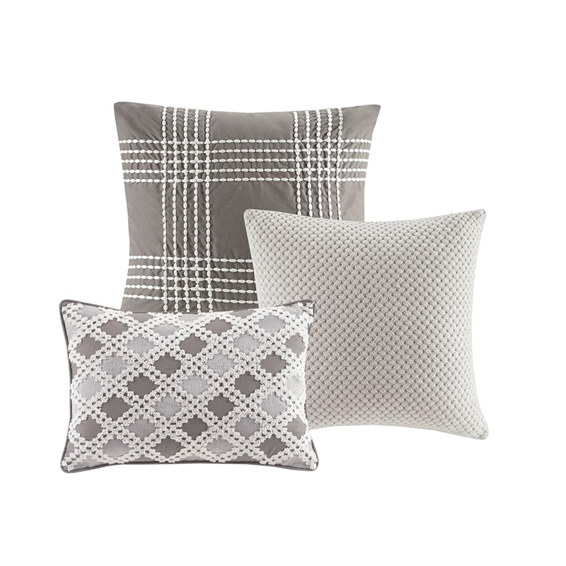 Madison Park Signature Essence Oversized Cotton Clipped Jacquard Comforter Set