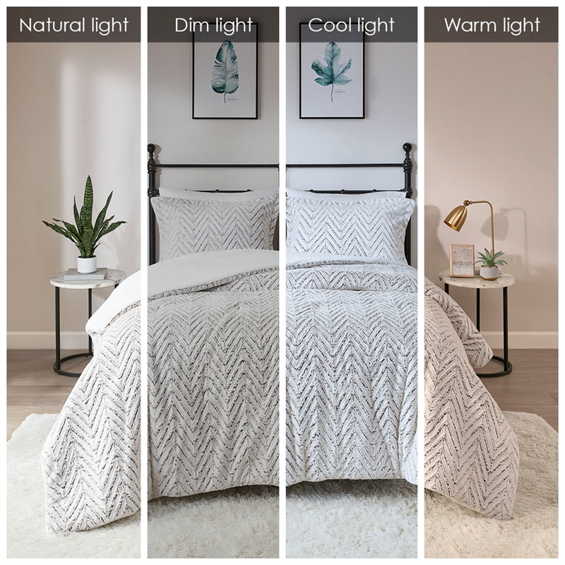 Madison Park Adelyn Ultra Plush Down Alternative Comforter Set in Ivory