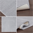 Madison Park Signature Marshmallow Bath Rug in Grey
