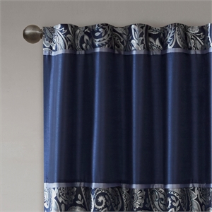 Madison Park Aubrey Jacquard Panel Pair in Navy