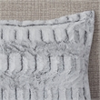 Madison Park Gia Back Print Long Fur Comforter Mini Set in Grey