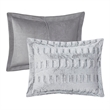 Madison Park Gia Back Print Long Fur Comforter Mini Set in Grey