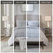 Madison Park Gia Back Print Long Fur Comforter Mini Set in Grey