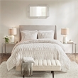 Madison Park Gia Back Print Long Fur Comforter Mini Set in Blush