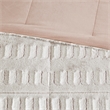 Madison Park Gia Back Print Long Fur Comforter Mini Set in Blush