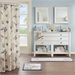 Madison Park Bayside Reversible High Pile Tufted Bath Rug in Blue