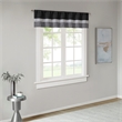Madison Park Amherst Polyoni Pintuck Window Valance in Black