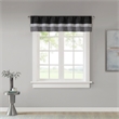 Madison Park Amherst Polyoni Pintuck Window Valance in Black