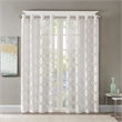 Madison Park Eden Fretwork Burnout Sheer Panel in White